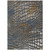 9' X 12' Charcoal Brown And Copper Abstract Washable Indoor Outdoor Area Rug