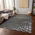 9' X 12' Charcoal Brown And Copper Abstract Washable Indoor Outdoor Area Rug