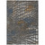 9' X 12' Charcoal Brown And Copper Abstract Washable Indoor Outdoor Area Rug