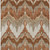 10' X 14' Orange Beige And Copper Ikat Washable Indoor Outdoor Area Rug