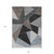 8' X 10' Chocolate Gray And Charcoal Geometric Washable Indoor Outdoor Area Rug
