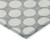9' X 12' Gray And Silver Polka Dot Washable Indoor Outdoor Area Rug