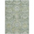 8' X 10' Sage And Gold Medallion Washable Indoor Outdoor Area Rug