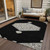 9' X 12' Black Gray And Ivory Oriental Washable Indoor Outdoor Area Rug