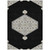 9' X 12' Black Gray And Ivory Oriental Washable Indoor Outdoor Area Rug
