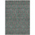 10' X 14' Teal Blue Beige And Taupe Floral Washable Indoor Outdoor Area Rug