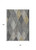 8' X 10' Pewter Gray And Gold Argyle Washable Indoor Outdoor Area Rug