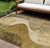 8' X 10' Brown Beige And Ivory Abstract Washable Indoor Outdoor Area Rug