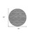 8' Gray And Silver Round Geometric Washable Indoor Outdoor Area Rug Transitional Style - Gray, Silver Color