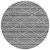 8' Gray And Silver Round Geometric Washable Indoor Outdoor Area Rug Transitional Style - Gray, Silver Color