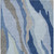 9' X 12' Blue Gray And Ivory Abstract Washable Indoor Outdoor Area Rug