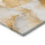 10' X 14' Orange and Ivory Abstract Washable Indoor Outdoor Area Rug