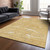 10' X 14' Gold Charcoal And Ivory Abstract Washable Indoor Outdoor Area Rug