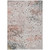 10' X 14' Salmon And Gray Abstract Washable Indoor Outdoor Area Rug