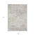 8' X 10' Ivory And Beige Abstract Washable Indoor Outdoor Area Rug