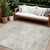 8' X 10' Ivory And Beige Abstract Washable Indoor Outdoor Area Rug - 880016729153