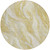 8' Gold Beige And Ivory Round Abstract Washable Indoor Outdoor Area Rug