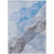 8' X 10' Sky Blue And Gray Abstract Washable Indoor Outdoor Area Rug