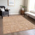 8' X 10' Coral And Ivory Floral Washable Indoor Outdoor Area Rug