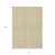 8' X 10' Gold And Ivory Geometric Washable Indoor Outdoor Area Rug Transitional Style - Gold, Ivory Color