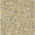 8' X 10' Wheat Blue And Ivory Floral Washable Indoor Outdoor Area Rug