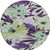 8' Purple And Lavender Round Floral Washable Indoor Outdoor Area Rug
