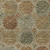 8' X 10' Taupe Green And Gold Trellis Washable Indoor Outdoor Area Rug