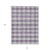 10' X 14' Lavender And Ivory Plaid Washable Indoor Outdoor Area Rug