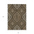 10' X 14' Brown Taupe And Gray Floral Washable Indoor Outdoor Area Rug
