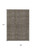 9' X 12' Taupe Denim Blue And Olive Green Striped Washable Indoor Outdoor Area Rug