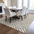 10' X 14' Taupe And Ivory Geometric Washable Indoor Outdoor Area Rug - Taupe, Ivory