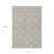 10' X 14' Taupe And Ivory Geometric Washable Indoor Outdoor Area Rug - Taupe, Ivory