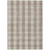 9' X 12' Beige And Brown Plaid Washable Indoor Outdoor Area Rug
