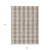 9' X 12' Beige And Brown Plaid Washable Indoor Outdoor Area Rug