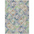 8' X 10' Beige Blue And Green Geometric Washable Indoor Outdoor Area Rug