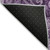 8' X 10' Purple And Charcoal Floral Medallion Washable Indoor Outdoor Area Rug
