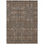 8' X 10' Chocolate Floral Washable Non Skid Indoor Outdoor Area Rug