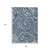 8' X 10' Blue And Ivory Geometric Washable Indoor Outdoor Area Rug - 880016686555