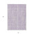 10' X 14' Lavender And Ivory Striped Washable Indoor Outdoor Area Rug