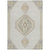 10' X 14' Ivory Gray And Brown Oriental Washable Indoor Outdoor Area Rug