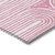 10' X 14' Blush Abstract Washable Non Skid Indoor Outdoor Area Rug