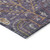 10' X 14' Eggplant Terra Cotta And Green Floral Washable Indoor Outdoor Area Rug
