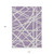 10' X 14' Lavender And Ivory Geometric Washable Indoor Outdoor Area Rug Transitional Style - Lavender, Ivory Color
