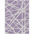 10' X 14' Lavender And Ivory Geometric Washable Indoor Outdoor Area Rug Transitional Style - Lavender, Ivory Color