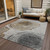 10' X 14' Taupe Gray And Brown Abstract Washable Indoor Outdoor Area Rug