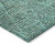 9' X 12' Teal Blue And Charcoal Geometric Washable Indoor Outdoor Area Rug