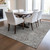 8' X 10' Gray Brown And Ivory Abstract Washable Indoor Outdoor Area Rug