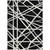 9' X 12' Black And Ivory Geometric Washable Indoor Outdoor Area Rug - 606114956945