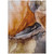 9' X 12' Rust And Gray Abstract Washable Indoor Outdoor Area Rug - Rust, Gray
