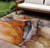 9' X 12' Rust And Gray Abstract Washable Indoor Outdoor Area Rug - Rust, Gray